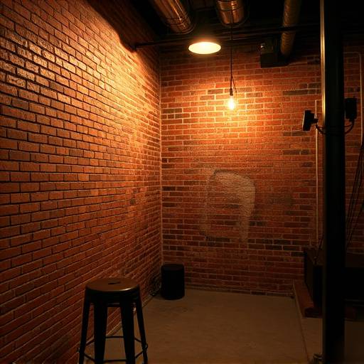 The Urban Edge studio with exposed brick walls and industrial-style lighting
